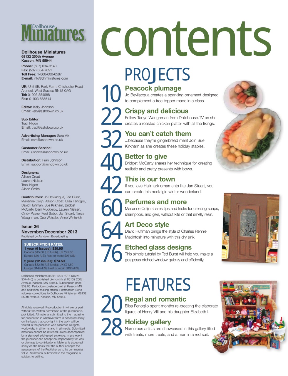 Dollhouse Miniatures Preview Pages