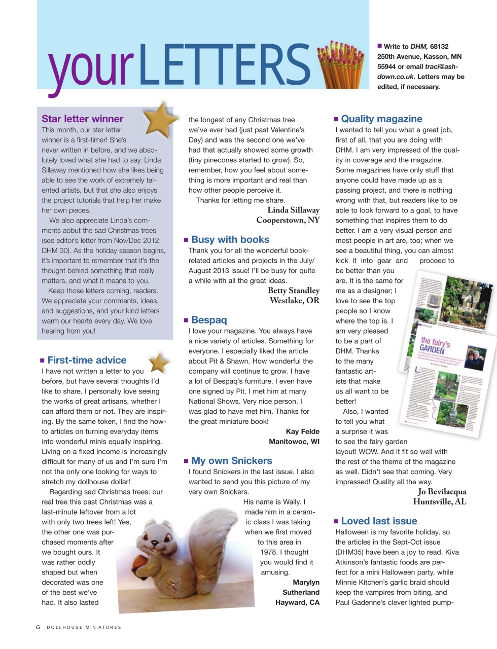 Dollhouse Miniatures Preview Pages