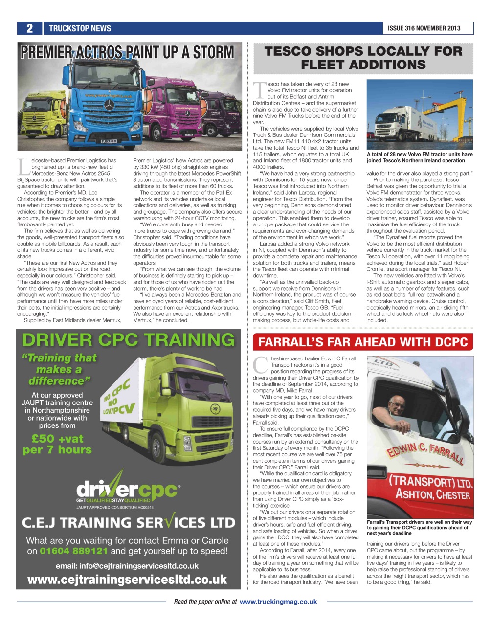 Truckstop News Preview Pages