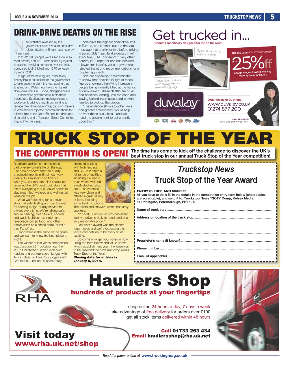 Truckstop News Preview Pages