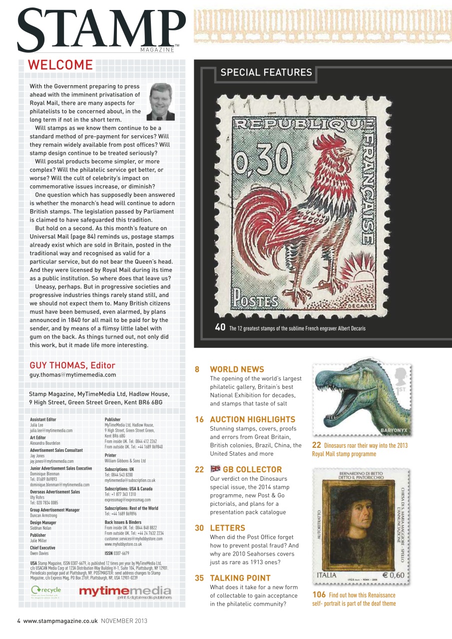 Stamp Magazine Preview Pages