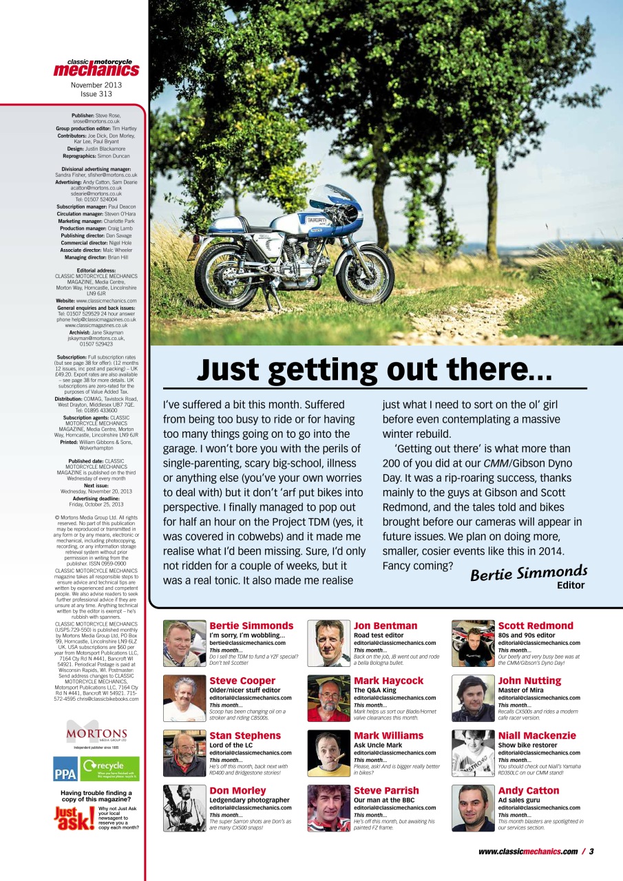 Classic Motorcycle Mechanics Preview Pages