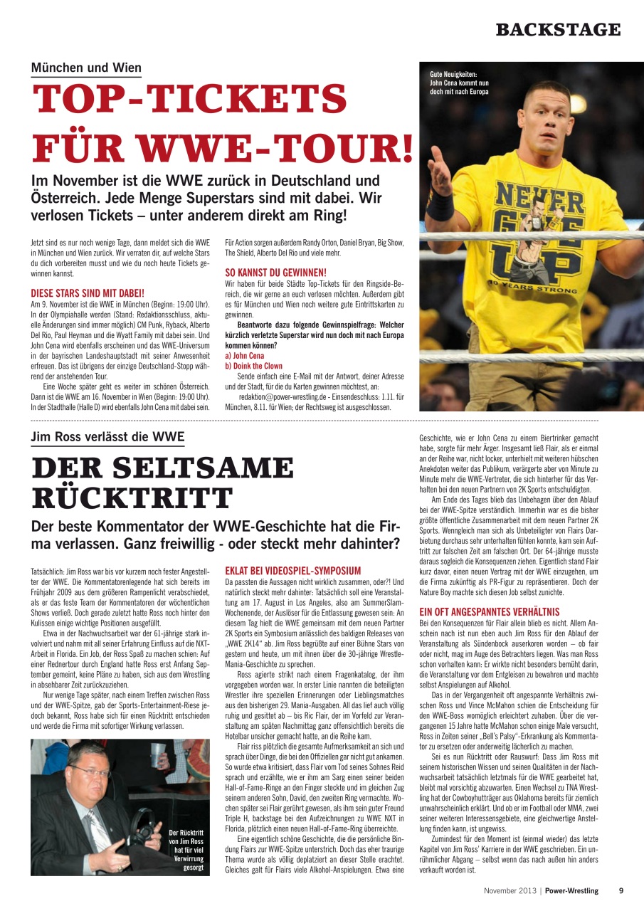 Power-Wrestling Preview Pages