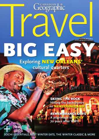 Canadian Geographic issue Winter Travel 2013-2014