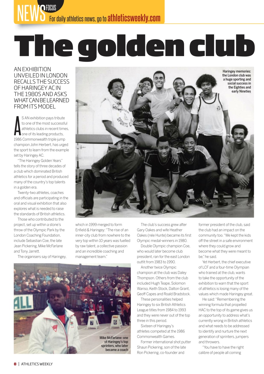 AW – Athletics Weekly Magazine Preview Pages