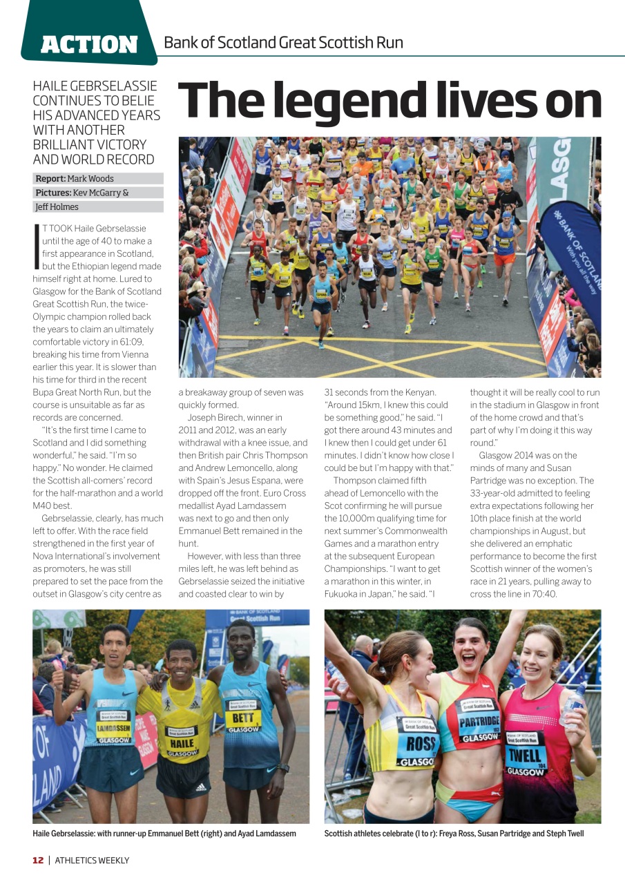 AW – Athletics Weekly Magazine Preview Pages
