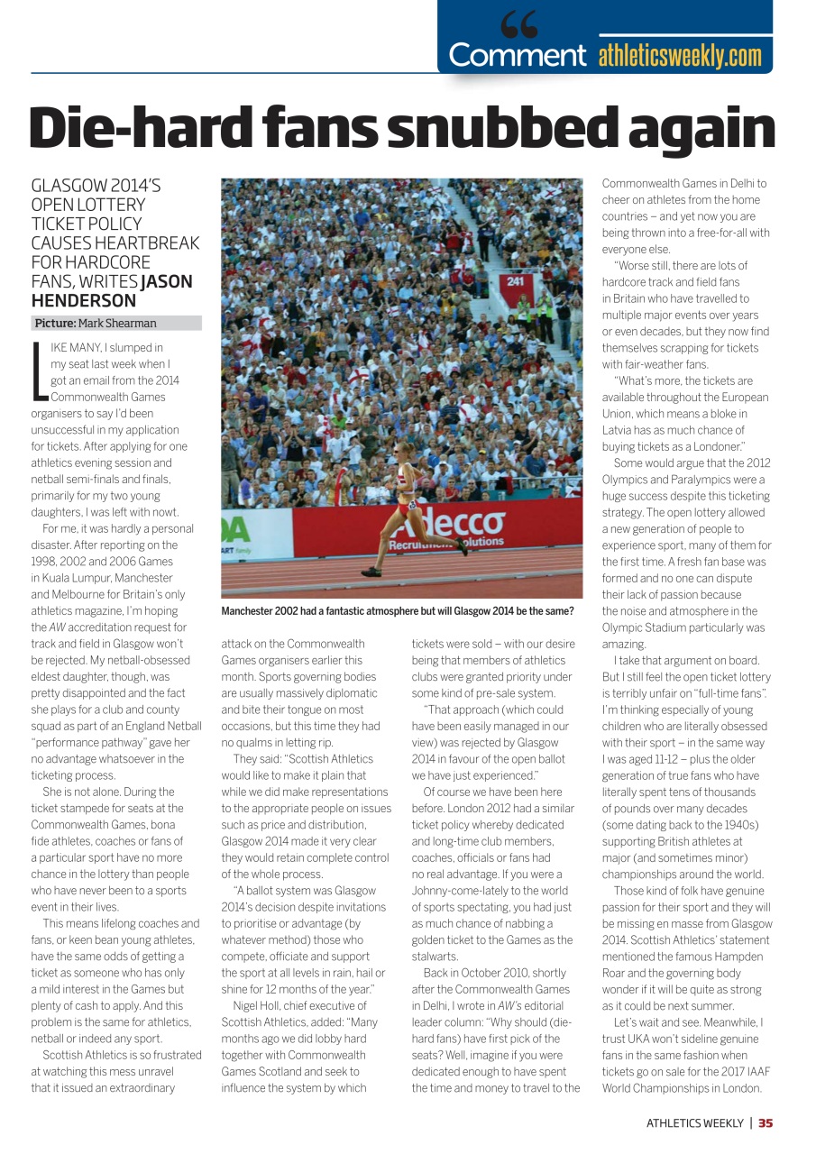 AW – Athletics Weekly Magazine Preview Pages