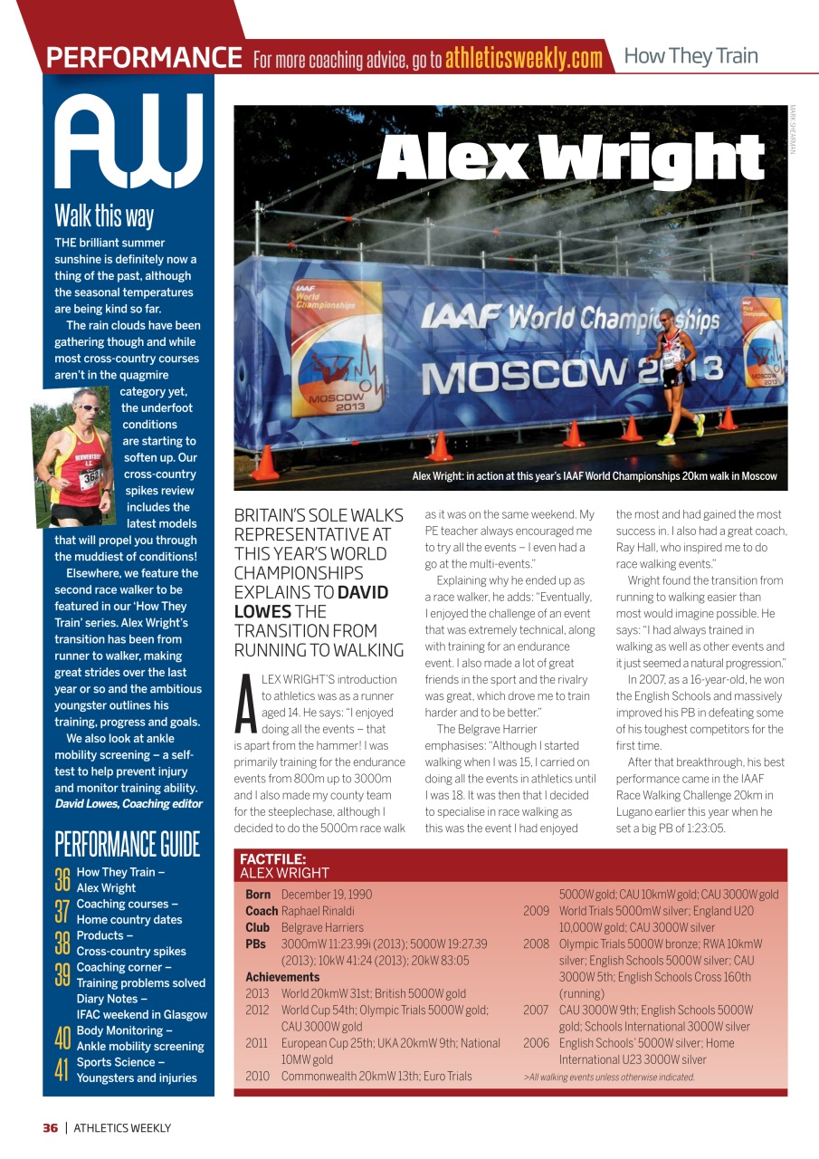 AW – Athletics Weekly Magazine Preview Pages
