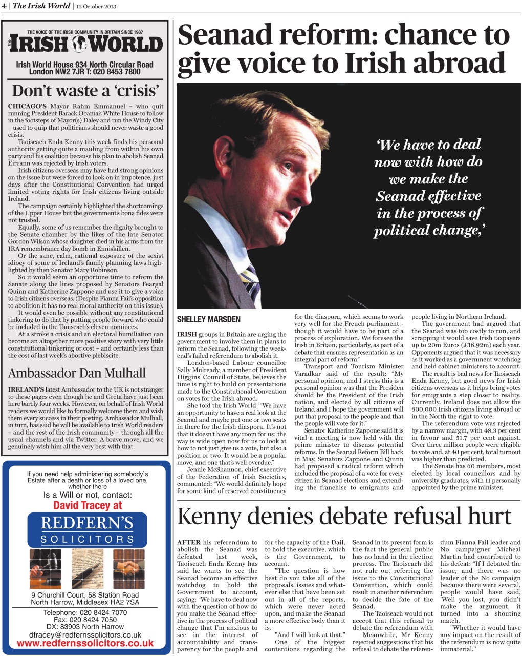 Irish World Preview Pages