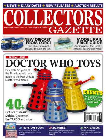 Collectors Gazette issue Doctor Who special - Nov 2013