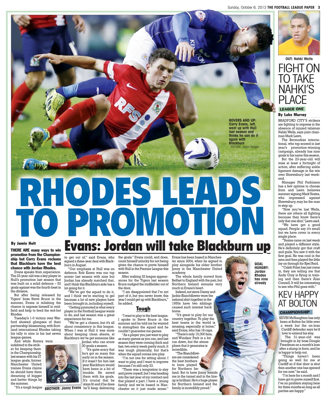 The Football League Paper Preview Pages