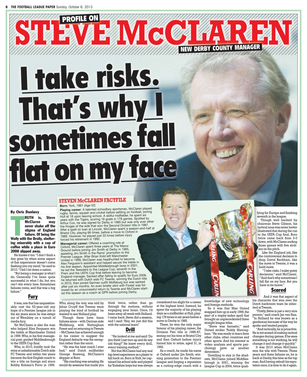The Football League Paper Preview Pages