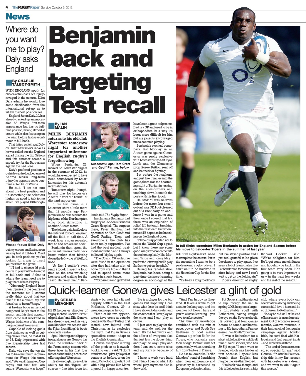The Rugby Paper Preview Pages