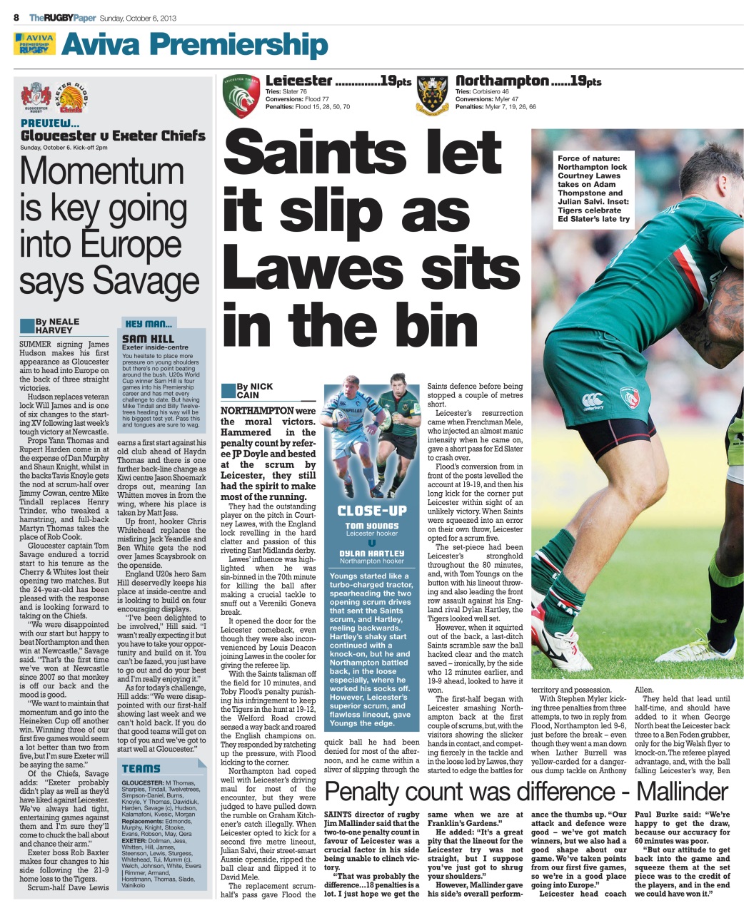 The Rugby Paper Preview Pages