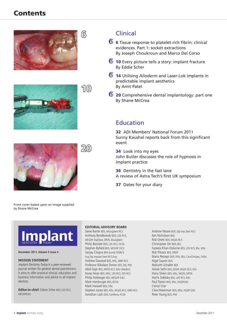 IDT – Implant Dentistry Today Preview Pages