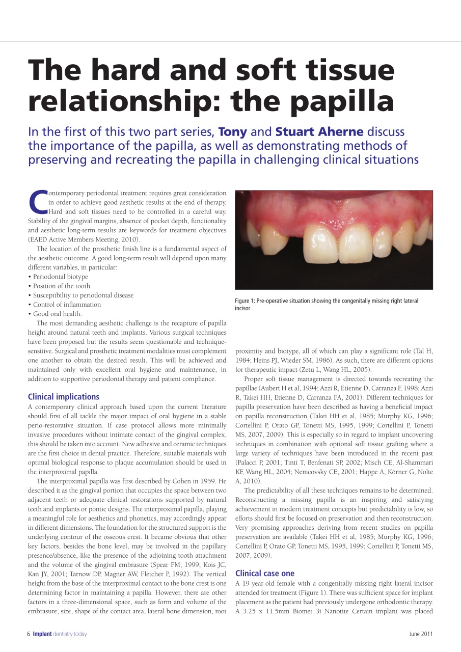 IDT – Implant Dentistry Today Preview Pages