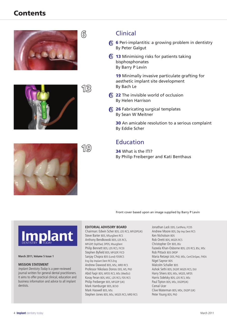 IDT – Implant Dentistry Today Preview Pages