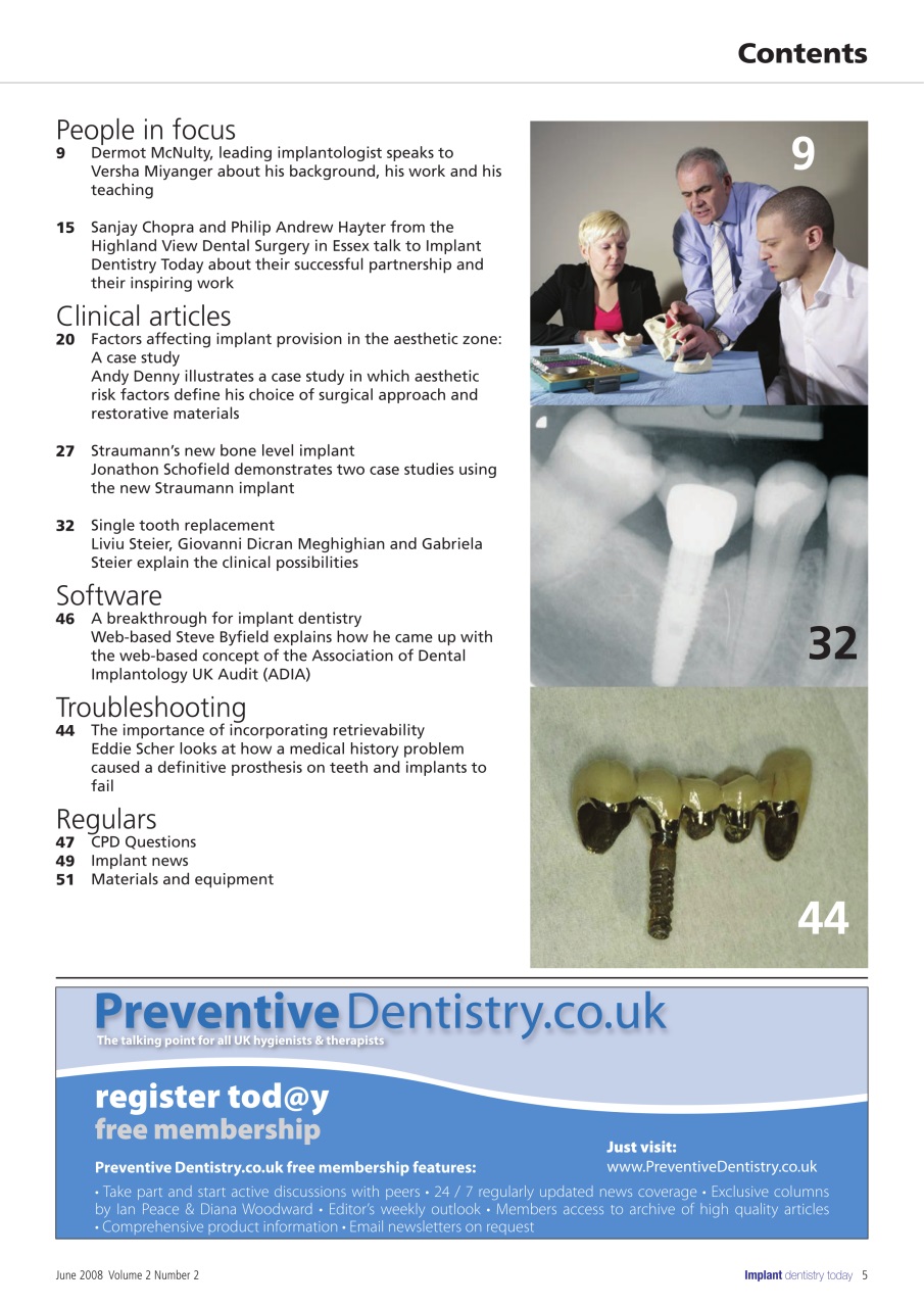 IDT – Implant Dentistry Today Preview Pages