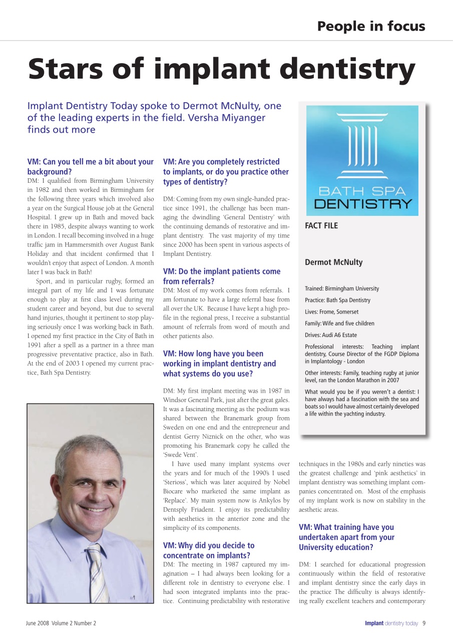 IDT – Implant Dentistry Today Preview Pages