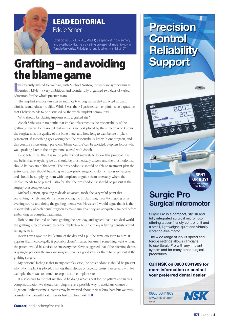 IDT – Implant Dentistry Today Preview Pages