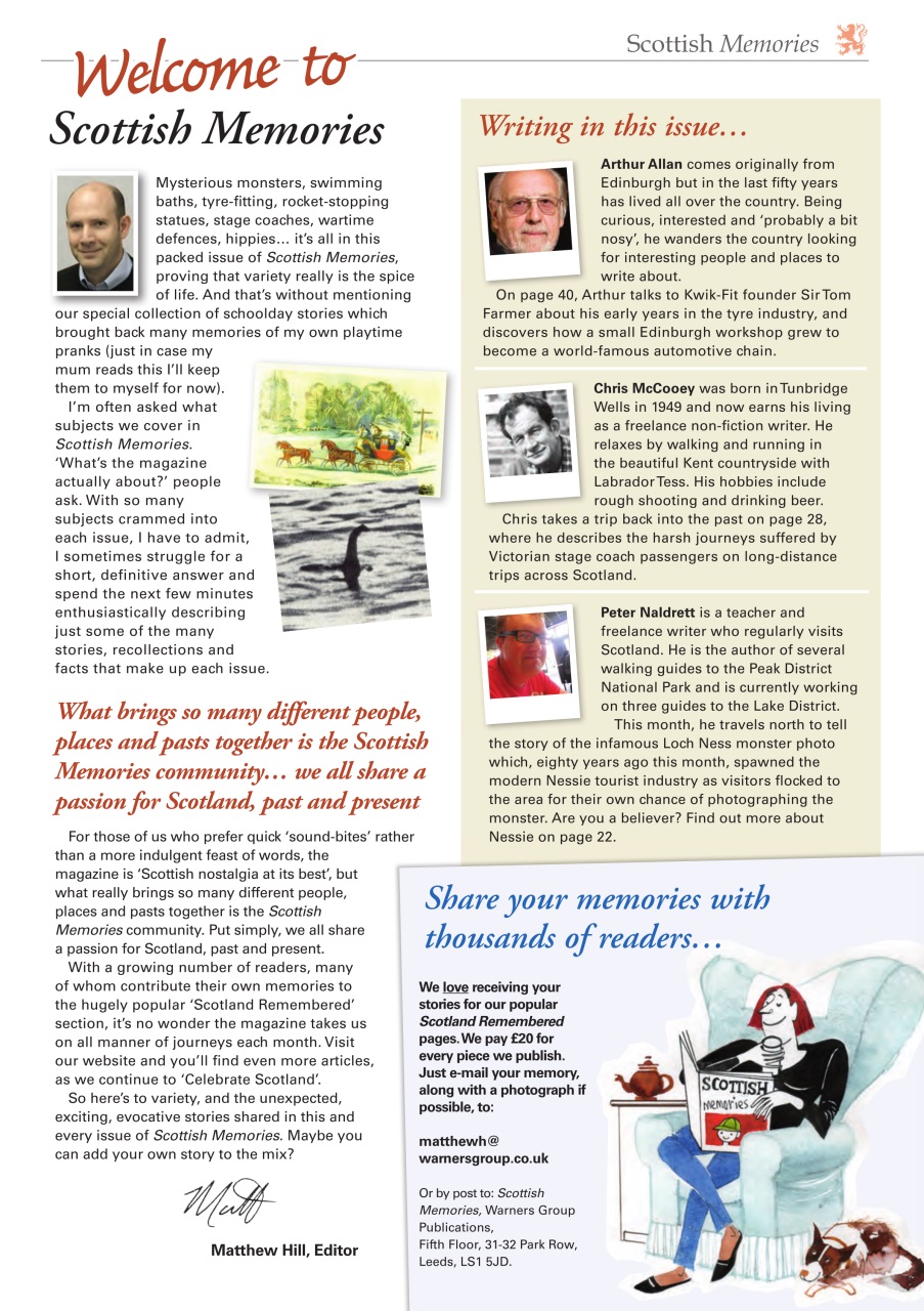 Scottish Memories Preview Pages