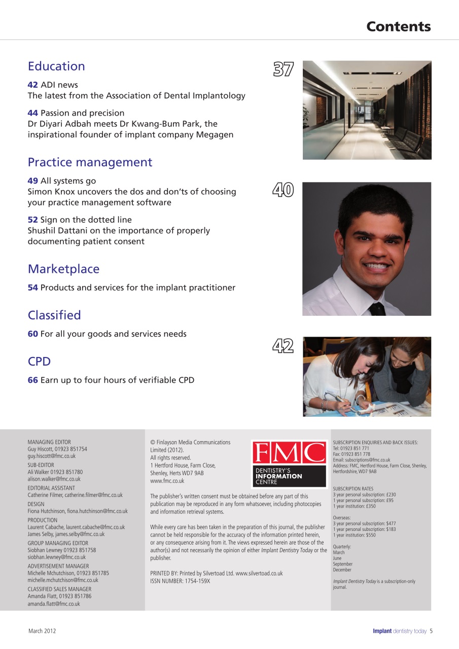 IDT – Implant Dentistry Today Preview Pages