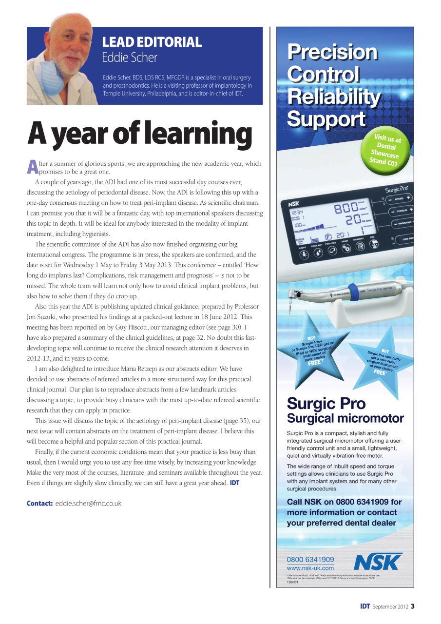 IDT – Implant Dentistry Today Preview Pages
