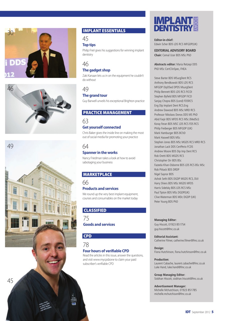 IDT – Implant Dentistry Today Preview Pages