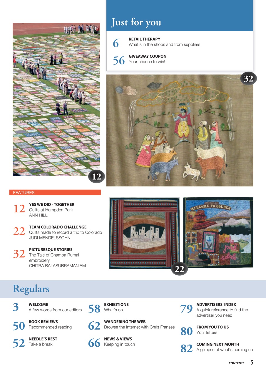 Patchwork and Quilting Preview Pages