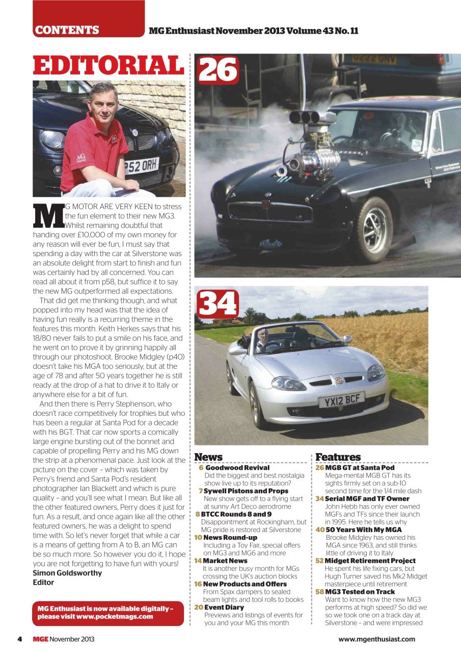 MG Enthusiast Preview Pages