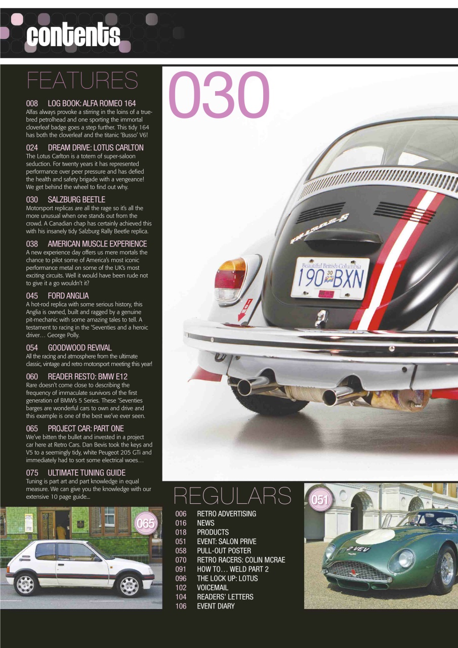 Retro Cars Preview Pages