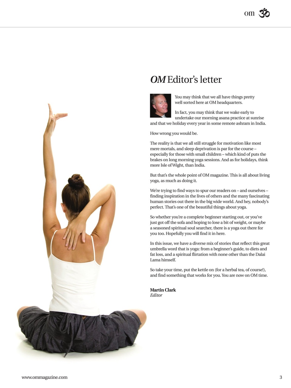 OM Yoga Magazine Preview Pages