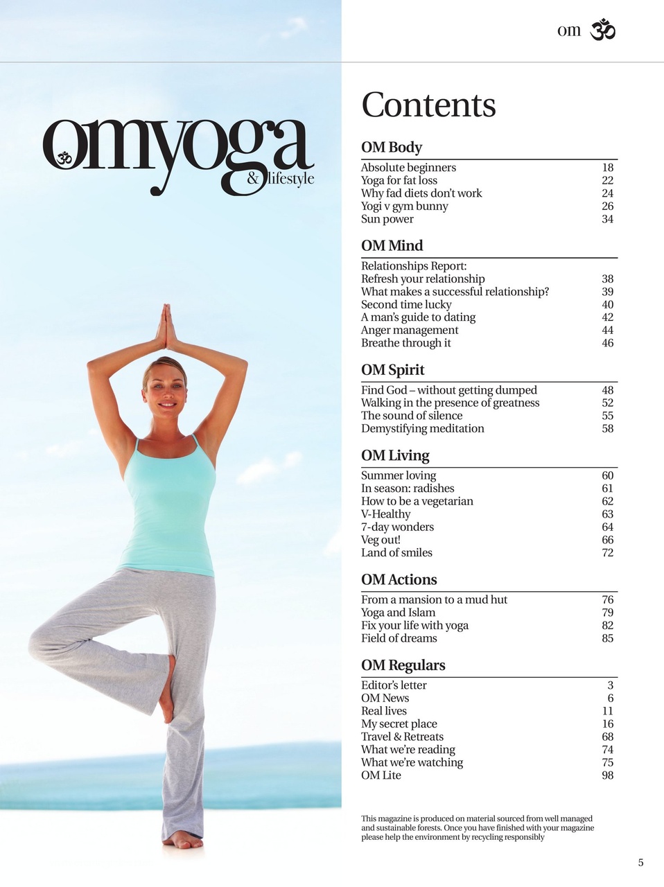 OM Yoga Magazine Preview Pages