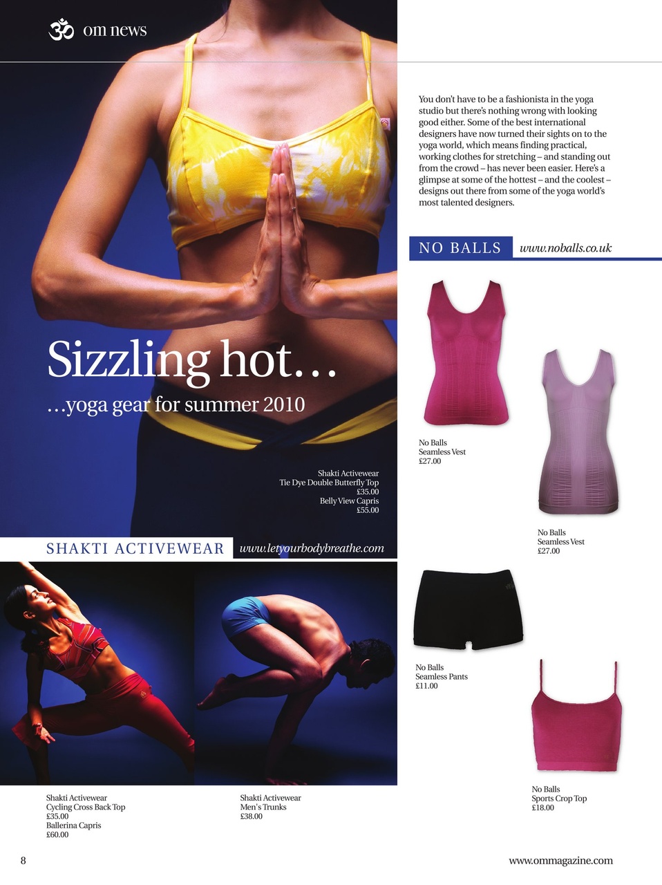 OM Yoga Magazine Preview Pages