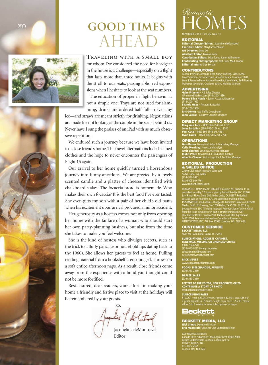 Romantic Homes Preview Pages
