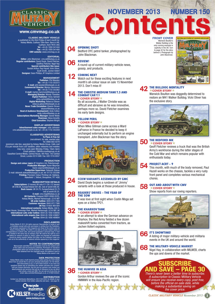 Classic Military Vehicle Preview Pages
