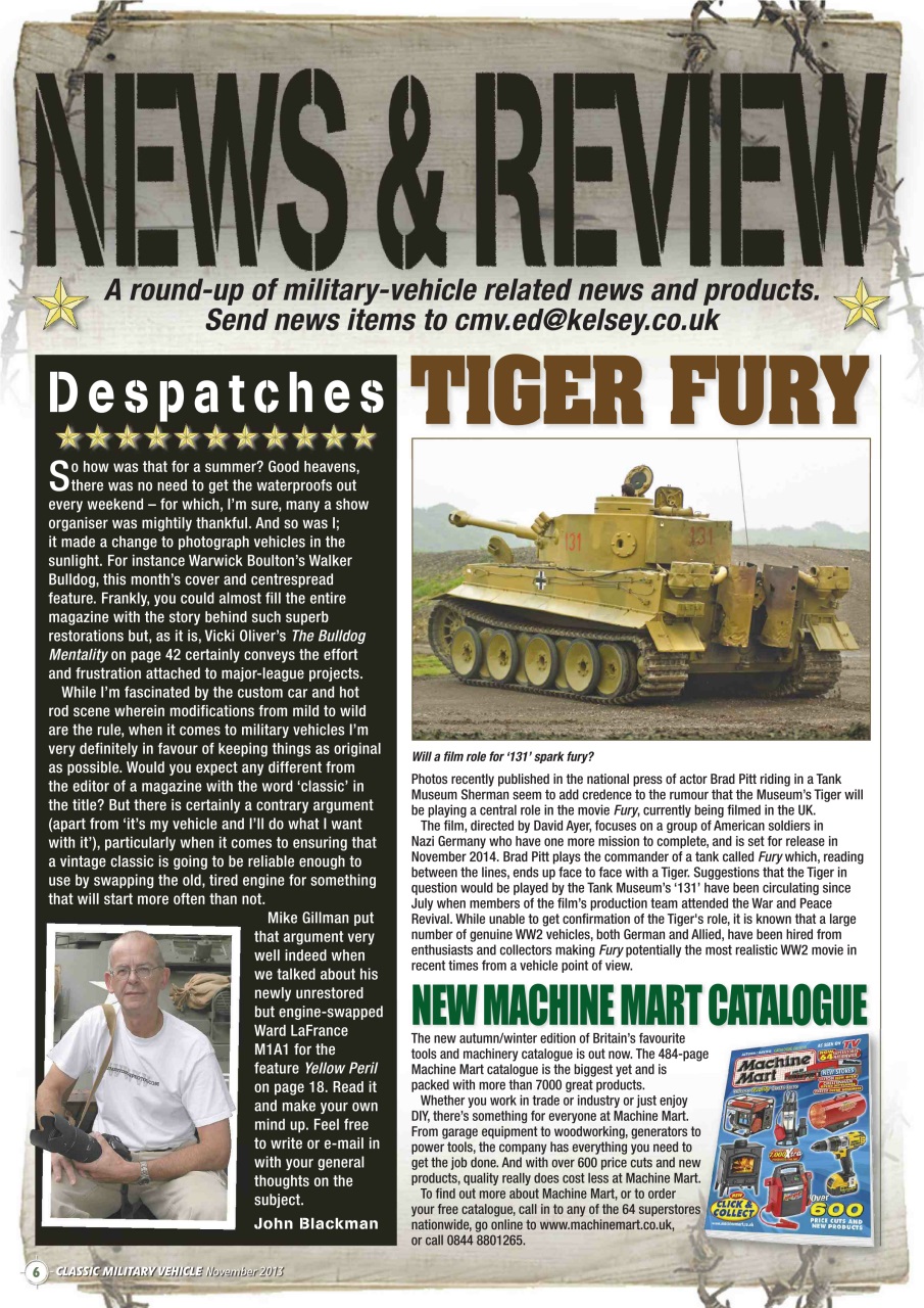 Classic Military Vehicle Preview Pages