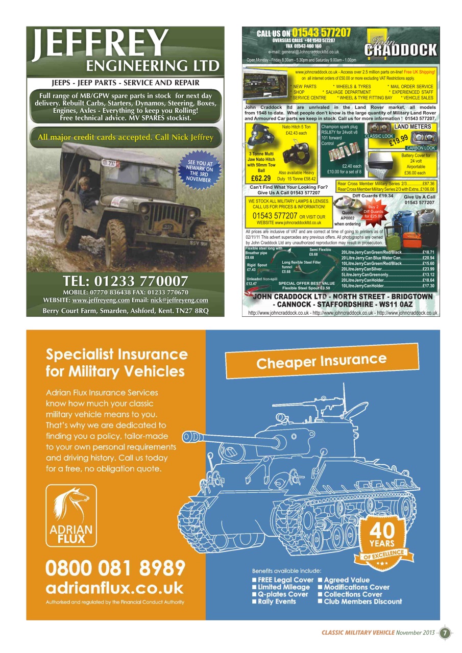 Classic Military Vehicle Preview Pages