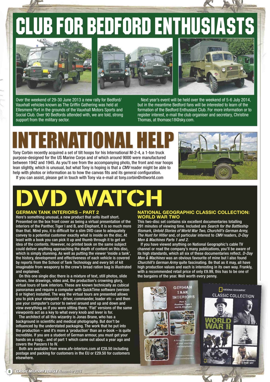 Classic Military Vehicle Preview Pages