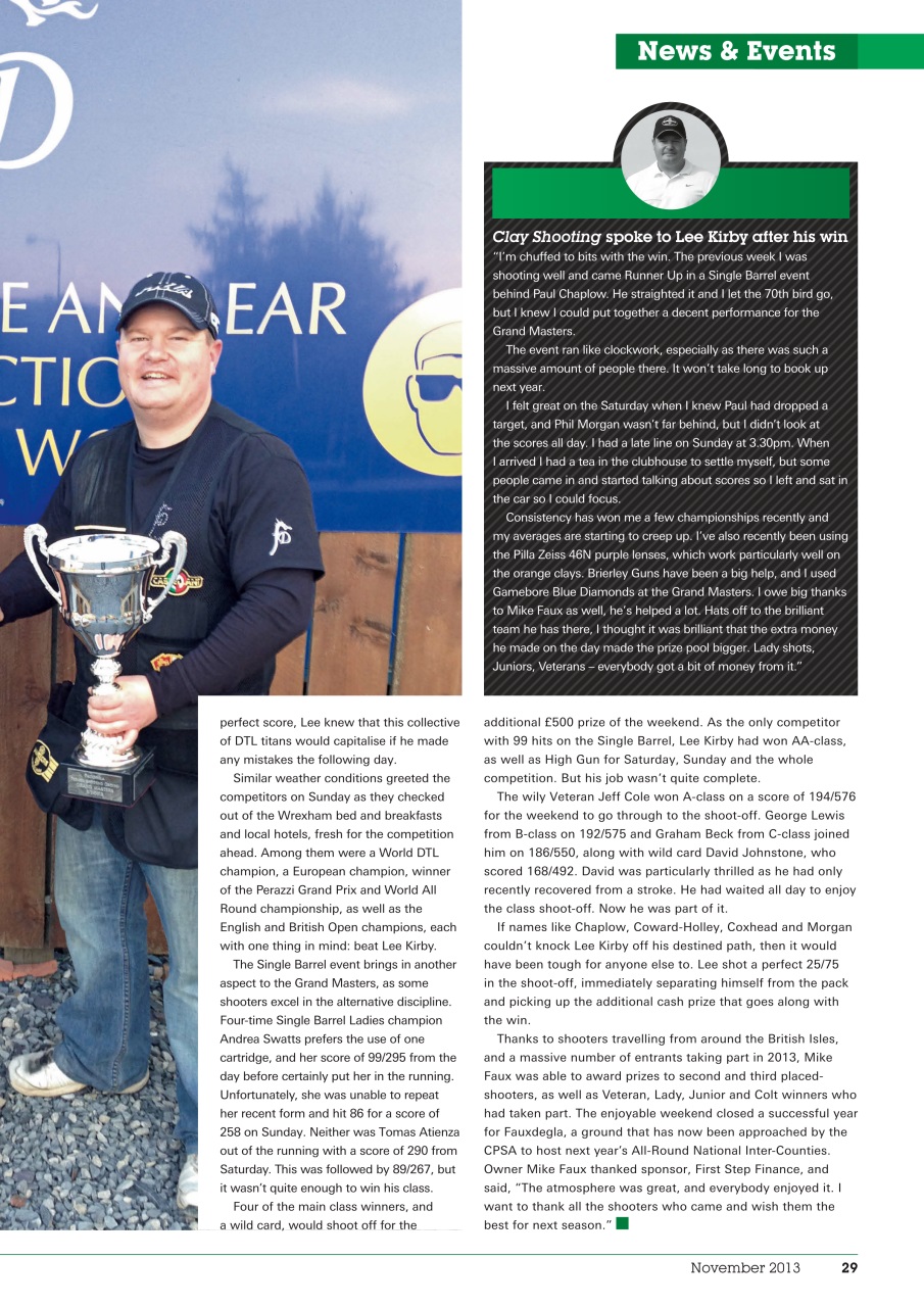 Clay Shooting Preview Pages