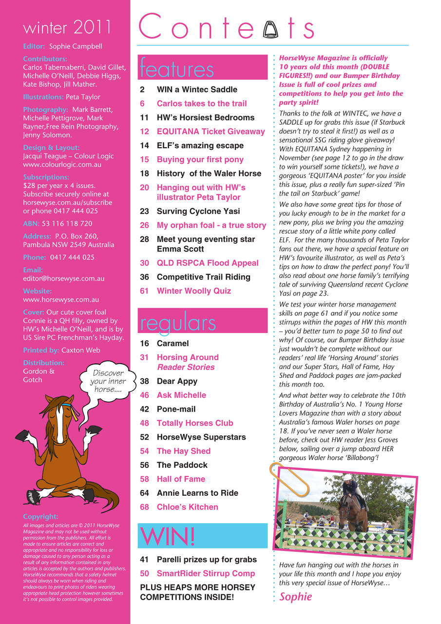 HorseWyse Magazine Preview Pages