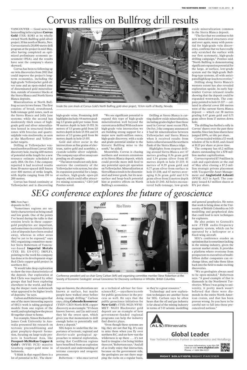 The Northern Miner Preview Pages