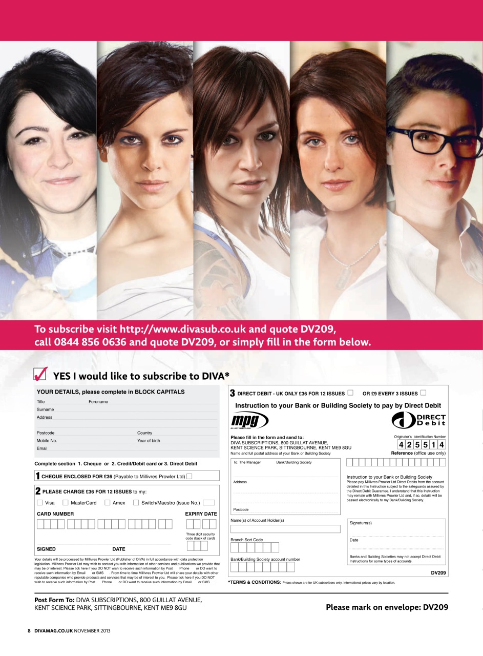 DIVA Magazine Preview Pages