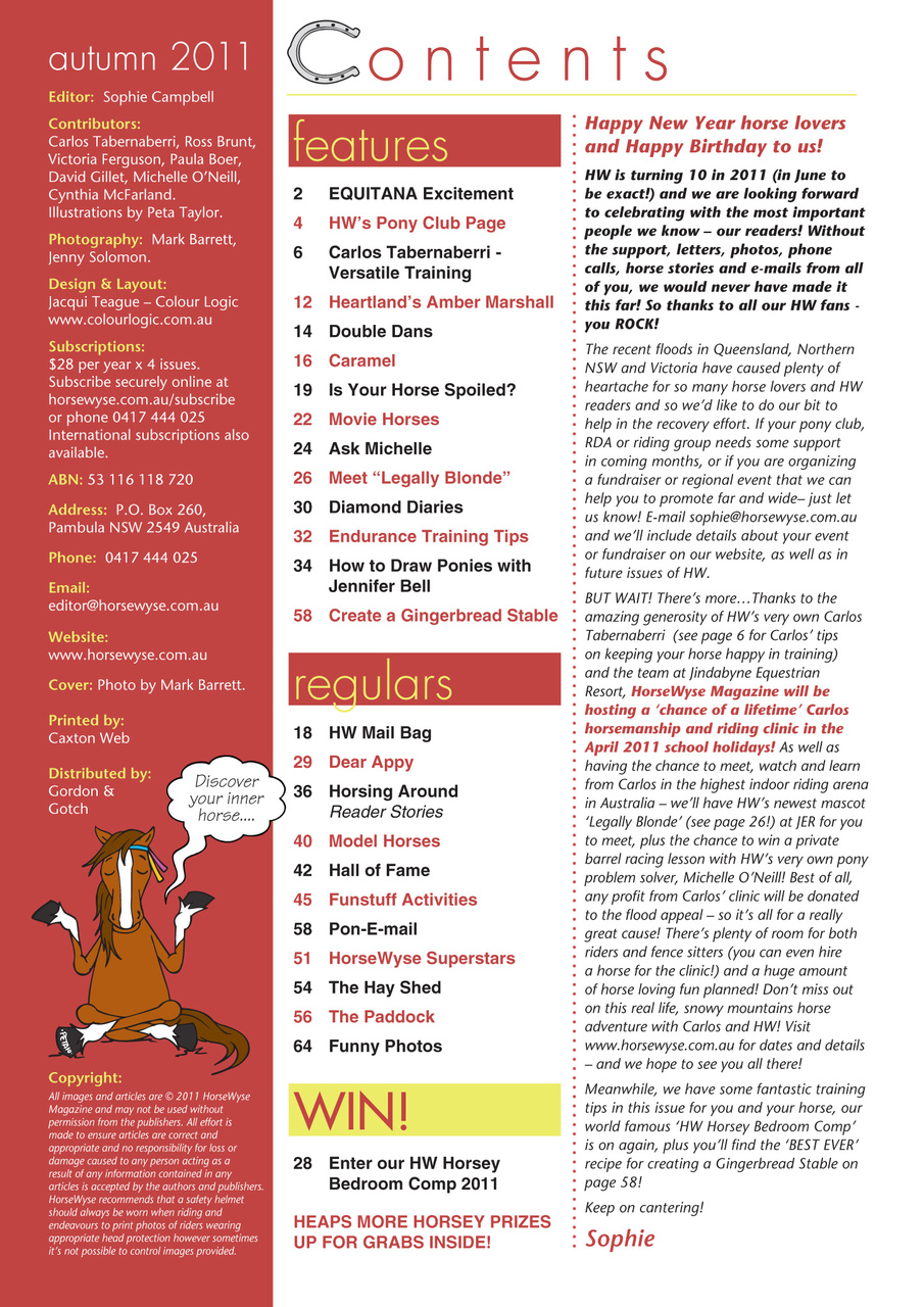 HorseWyse Magazine Preview Pages