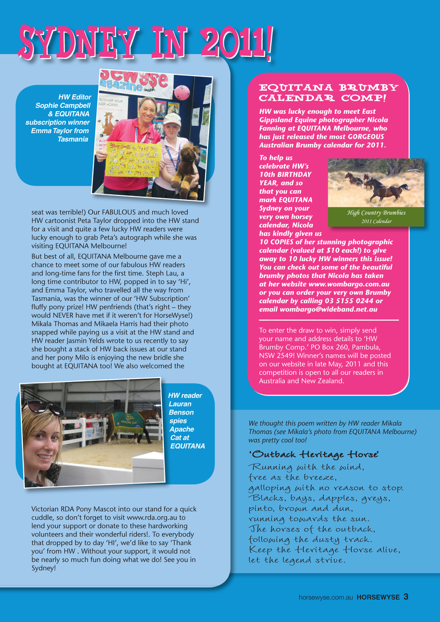 HorseWyse Magazine Preview Pages