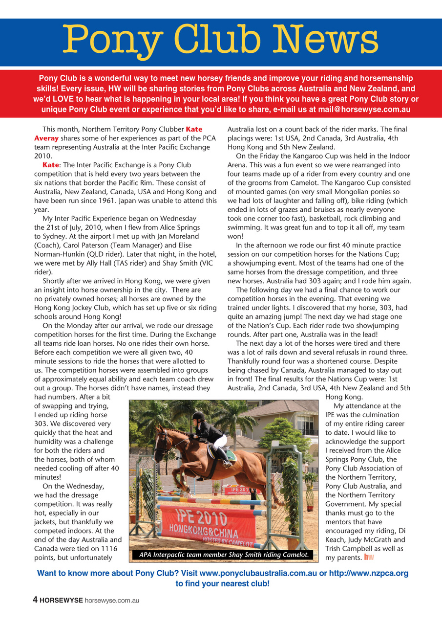HorseWyse Magazine Preview Pages