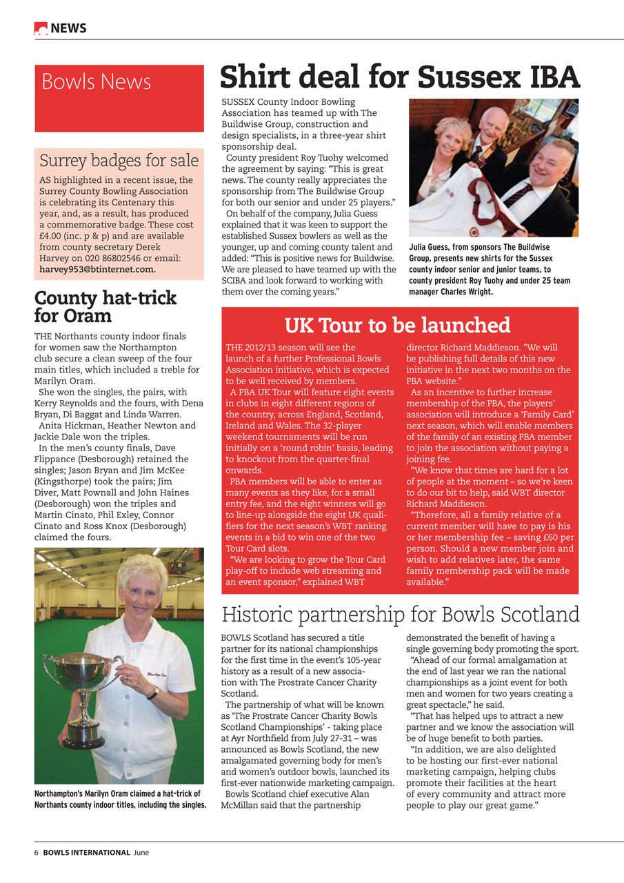 Bowls International Preview Pages