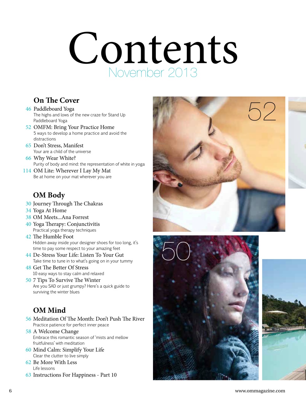 OM Yoga Magazine Preview Pages