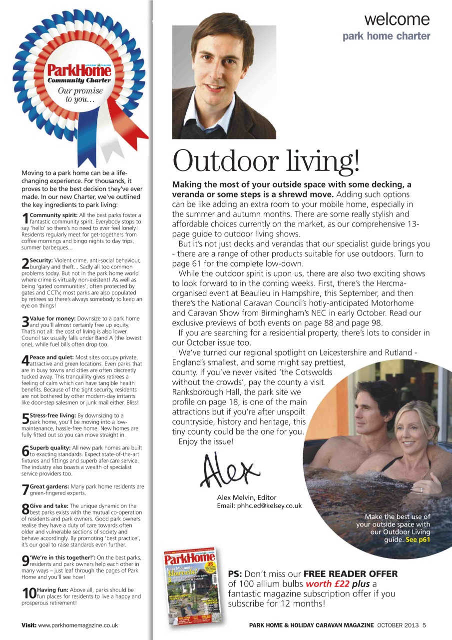 Park Home & Holiday Living Preview Pages