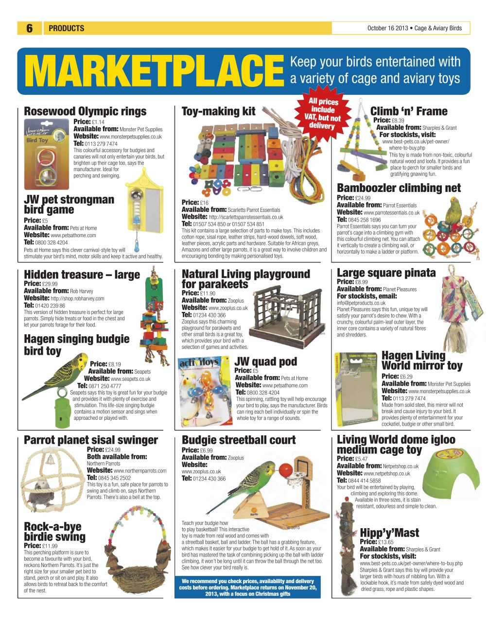 Cage & Aviary Birds Preview Pages